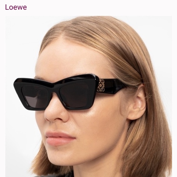 Loewe Cat eye Tortoise Shell Square Sunglasses! NWOT main image 4